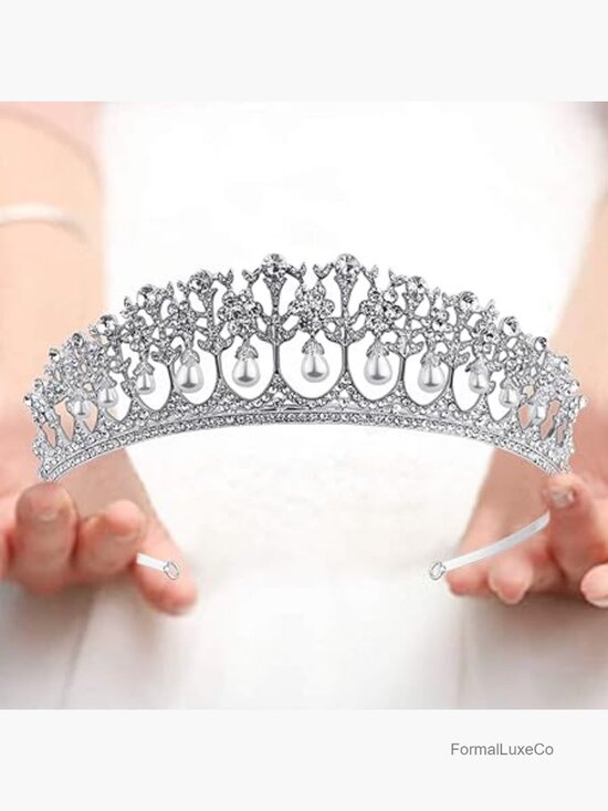 Sparkly Crystal Tiara Wedding Crown Headband Bridal Hair Accessory main image 5